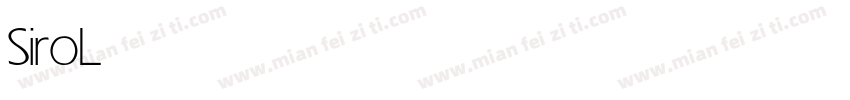 Siro Light字体转换